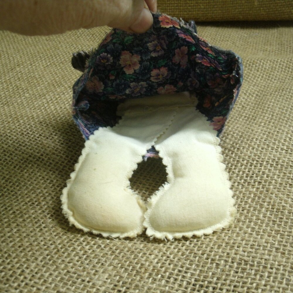 Vintage Handmade Cloth Rabbit Doll - Picture 9 of 14
